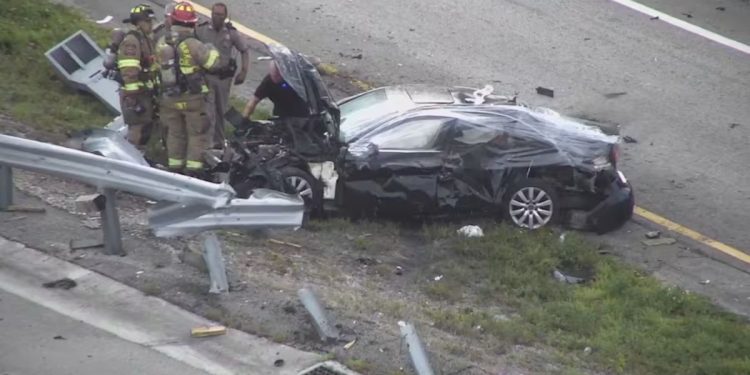 Passenger killed Following driver loses control of Audi on I-95 in Fort Lauderdale