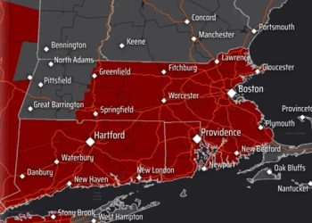 Most of Massachusetts, Connecticut, New York, and Rhode Island will be under an extreme heat watch