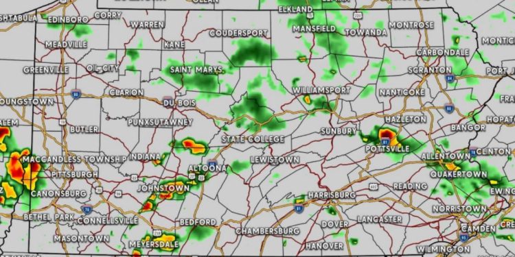 Severe storms might return Monday and Tuesday, particularly in this part of Pennsylvania