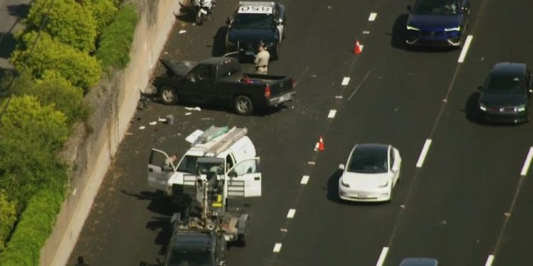 2 Injured And 1 Extricated After Collision Off Highway 26