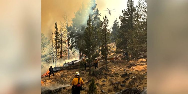 Oregon Wildfire Puts Thousands of Homes at Risk Amid Official Warning