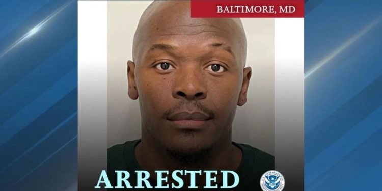 Nigerian national convicted of rape apprehended by ICE in Baltimore