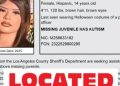 14-year-old Girl With Autism Located Safe After Going Missing In Pico Rivera