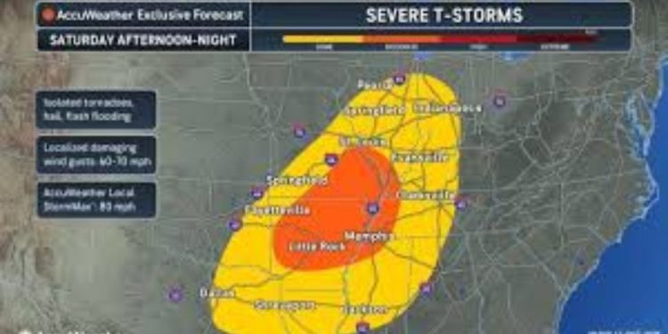 Severe Storms Expected To Erupt Saturday With Tornadoes Possible