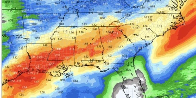 Severe Weather Threatens Louisiana, Mississippi, Alabama And Georgia With Heavy Rain, Storms This Weekend