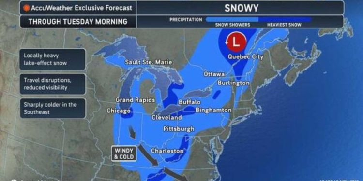 Snowfall Anticipated In Parts Of New York With Arrival Of Arctic Air