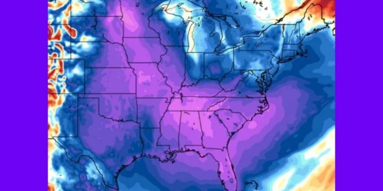 Arctic Blast To Freeze Georgia, Alabama, Mississippi, And The Carolinas During New Year’s Week