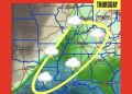 Arctic Cold Front Brings Risk of Isolated Severe Storms to Illinois, Tennessee, Mississippi, and Alabama on Thursday