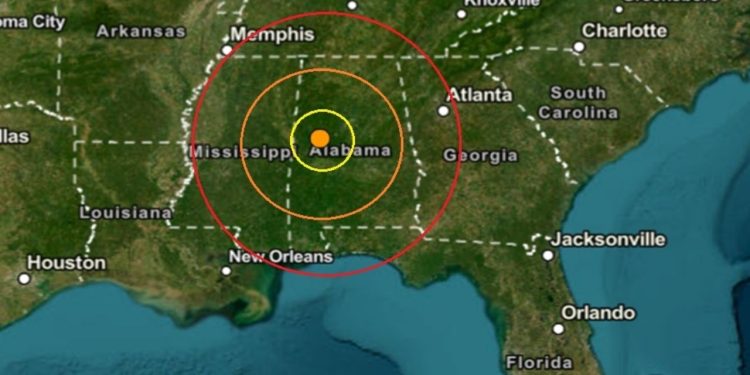 Earthquake Shakes Alabama During Overnight Hours