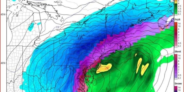 Pennsylvania, New York, New Jersey, Maryland, And Virginia Could Face Christmas Eve Snow Threat As Forecast Models Track Possible East Coast System