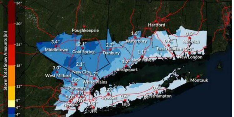 Snowfall Projections Increase Ahead Of Approaching Tri-state Storm, New Map Shows