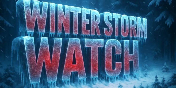 Texas & New Mexico: Winter Storm Watch, 4-6 inches, 50 mph winds into Tuesday AM