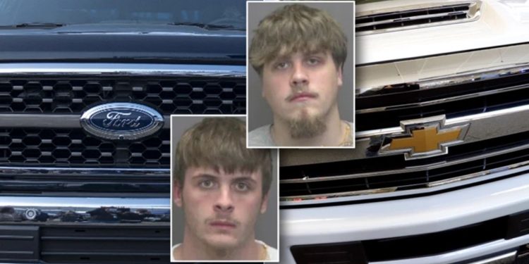 2 Indiana men taken into custody after ‘Ford vs Chevy’ antics take form in illegal street race: cops
