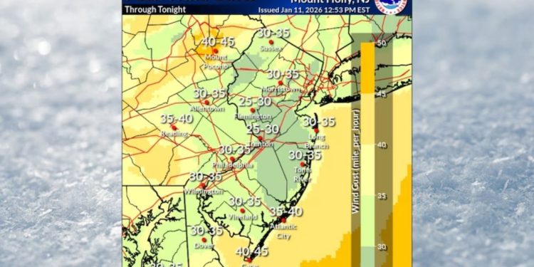 N.J. weather: Snow alerts issued for 6 counties; brief bursts of heavy snowfall possible
