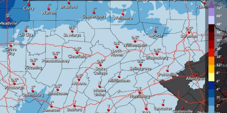 Pennsylvania Braces for Snowfall This Week: Here’s the Forecast
