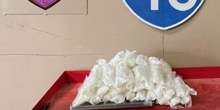 Texas Authorities Seize Nearly 60 Pounds Of Meth During Traffic Stop