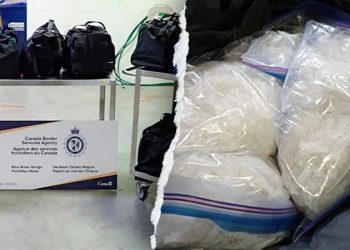 Canadian officials seize roughly 600 pounds of suspected meth at US border