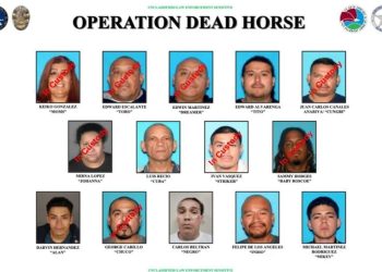 Federal agents apprehend 12 alleged members of LA’s massive 18th Street gang drug trafficking operation