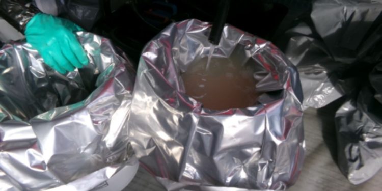 Half-ton of liquid methamphetamine seized at border crossing