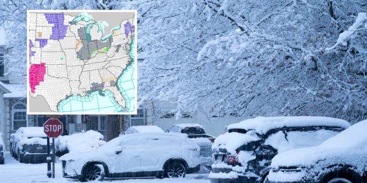 Heavy Snow Warning Issued With Up to 14 Inches Set to Hit