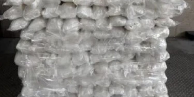 $8.1 million in methamphetamine seized from semi truck’s shipment of tile