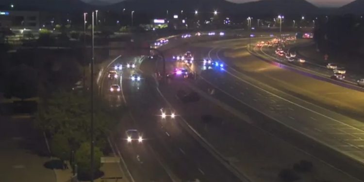 Body with gunshot wound discovered inside burned car on Loop 101, woman arrested: DPS