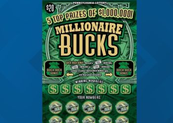 Pennsylvania Lottery Ticket Worth $1 Million Sold